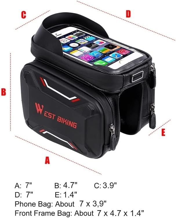 Waterproof Bicycle Touch Screen Bag