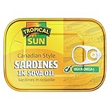 DhaTropical Sun - Sardinas de soja canadiense, 12 x 106 g