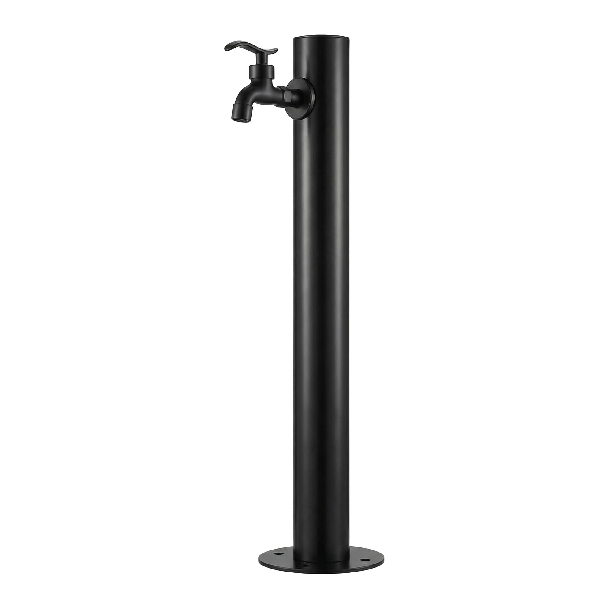 ITOSUI 304 Stainless Steel Vertical Garden Hose Stand with Lockable Faucet – Freestanding Outdoor Antifreeze Water Dispenser Hydrant & Fountain for Irrigation