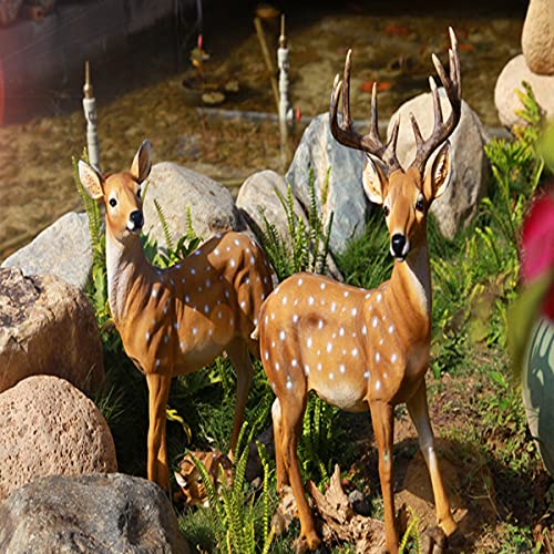 Cerf Sika sculpture durable pour embellir une pelouse vide - 8