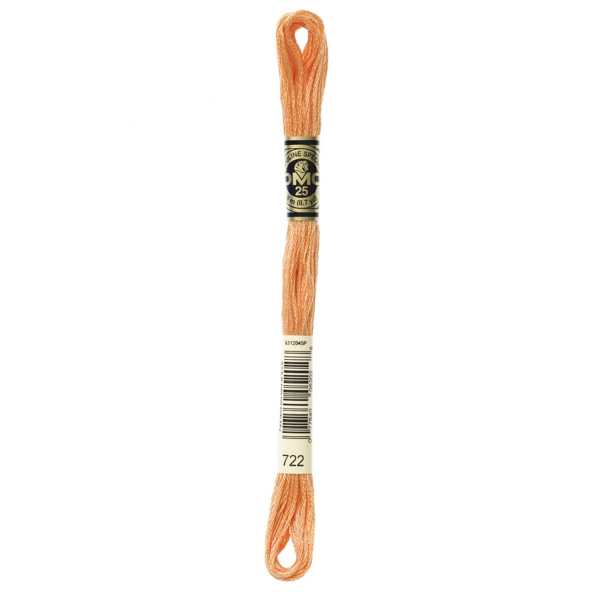 DMC Embroidery Floss Mouline Stranded Cotton Thread for Hand Embroidery and Sewing - Colour No: 722-4 x 8m Skeins — image 1