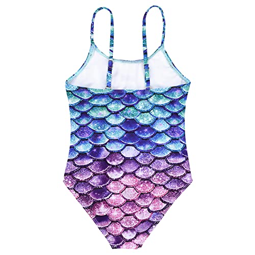 Image of Zando Toddler Swimsuit Girl Size 6M-8Y - Cute Ruffle Sling Adjustable Baby Girl Bathing Suit Kids Swimwear for Beach Wear