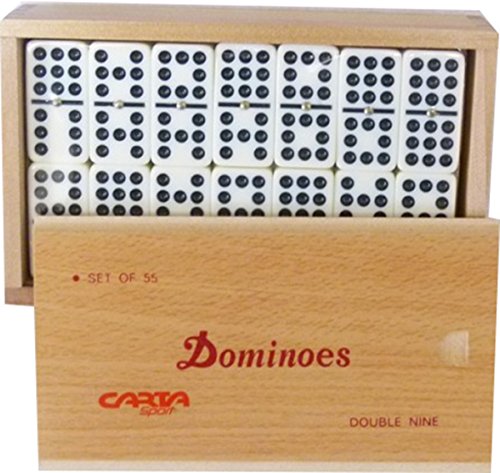 OSG Board & Traditional Family Domino Game Double Nine Imperial Club Dominoes