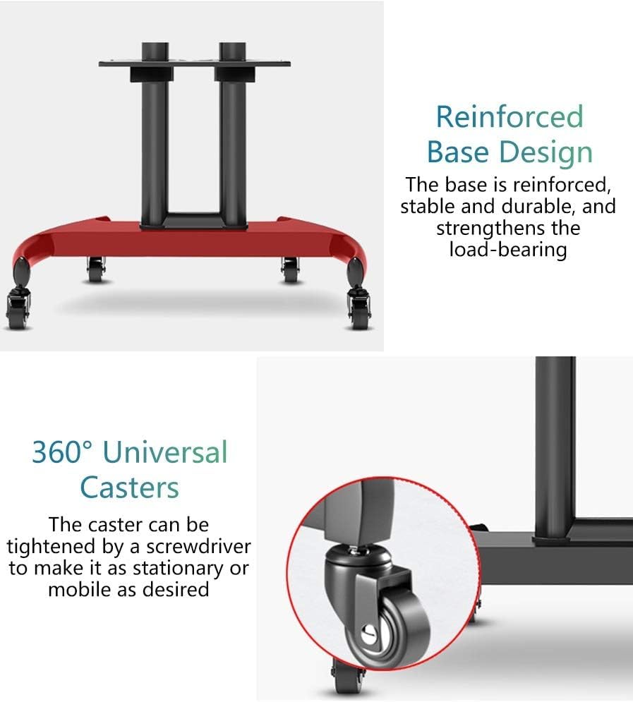 Soporte móvil para TV con ruedas y estantes miniatura 5
