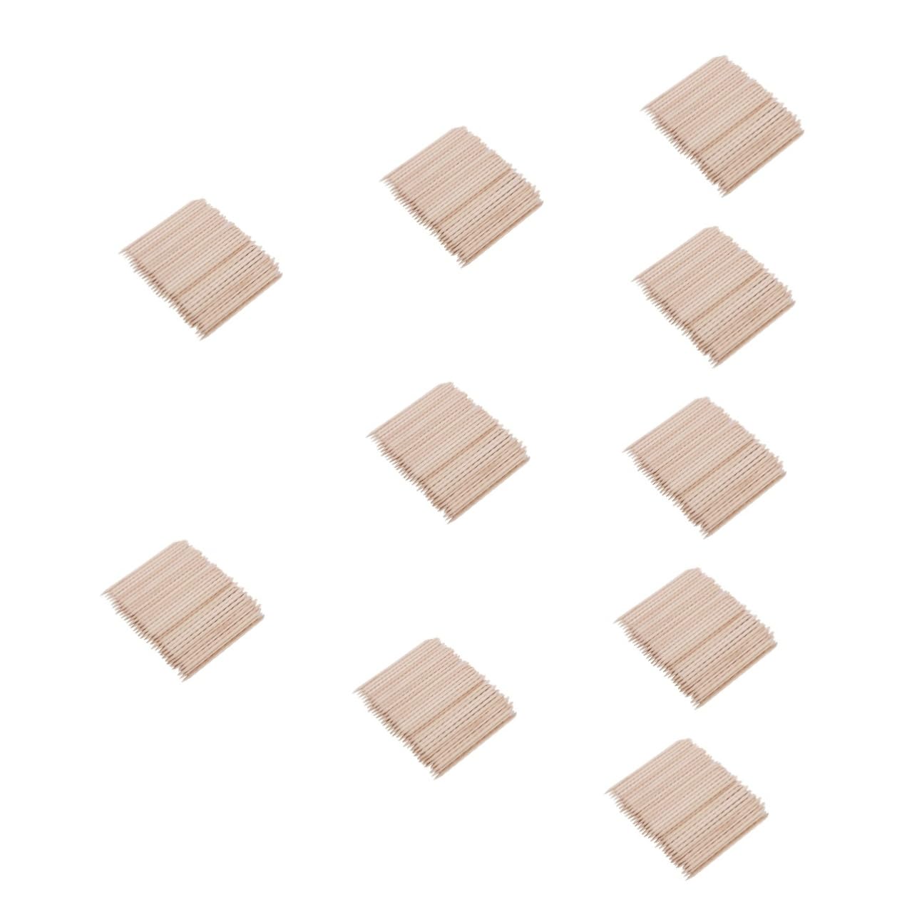 10 Sets Nail Art Sticks 11 3 Cm Nagelhautschieber Flaches Ende Hartholzmaterial 100 Stück * 10