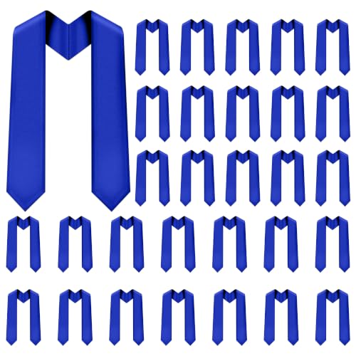 Image of Plain Graduation Stole Sash 60 Inch Unisex Adults Solid