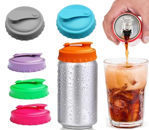 6 Stück Getränkedosen Verschluss,Getränkedosen Deckel,Dosenverschluss Getränkedosen,Dosendeckel,Dosendeckel,Dosenverschluss,Bierdosen Abdeckung,Wiederverwendbares Getränkedosen Verschlus