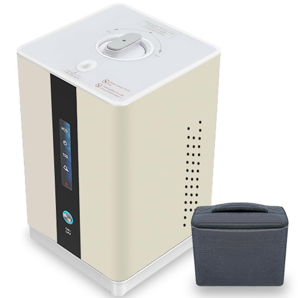 Amazon | 水素水吸入機 99.99% 高純度 水素水生成器 SPE/PEM 電解水 