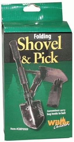 Campers Compact Shovel & Pick 2-in-1 (Folded 7-inch)(Belt Carry Bag)