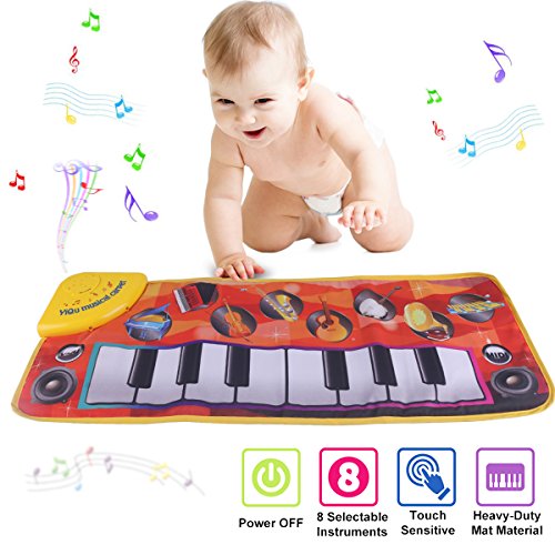 PROACC Tapete para Piano, Juguete con tapete para niños, tapete de Baile para niños de 3 a 36 Meses de Regalo para bebés y niños pequeños