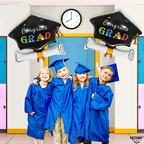 Image of Graduation Balloons Class of 2026 - Big 24 Inch, Graduation Decorations 2026 | Graduations Cap Balloons, Graduation Hat Balloons, Graduation Party Decorations 2026 | Congrats Grad Balloons, KatchOn