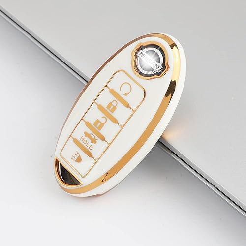 Miniatura 6 de Funda para llavero para Nissan Altima Armada Maxima Sentra Murano Versa Rogue 2022 2021 2020 2019 Funda para llave de coche con 5 botones, TPU