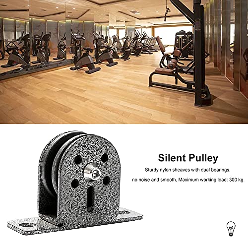 Poulie Murale/plafond 1,5 Pouce - Capacité 420 Lb, Pour Corde, Fixation Latérale Ou Haute