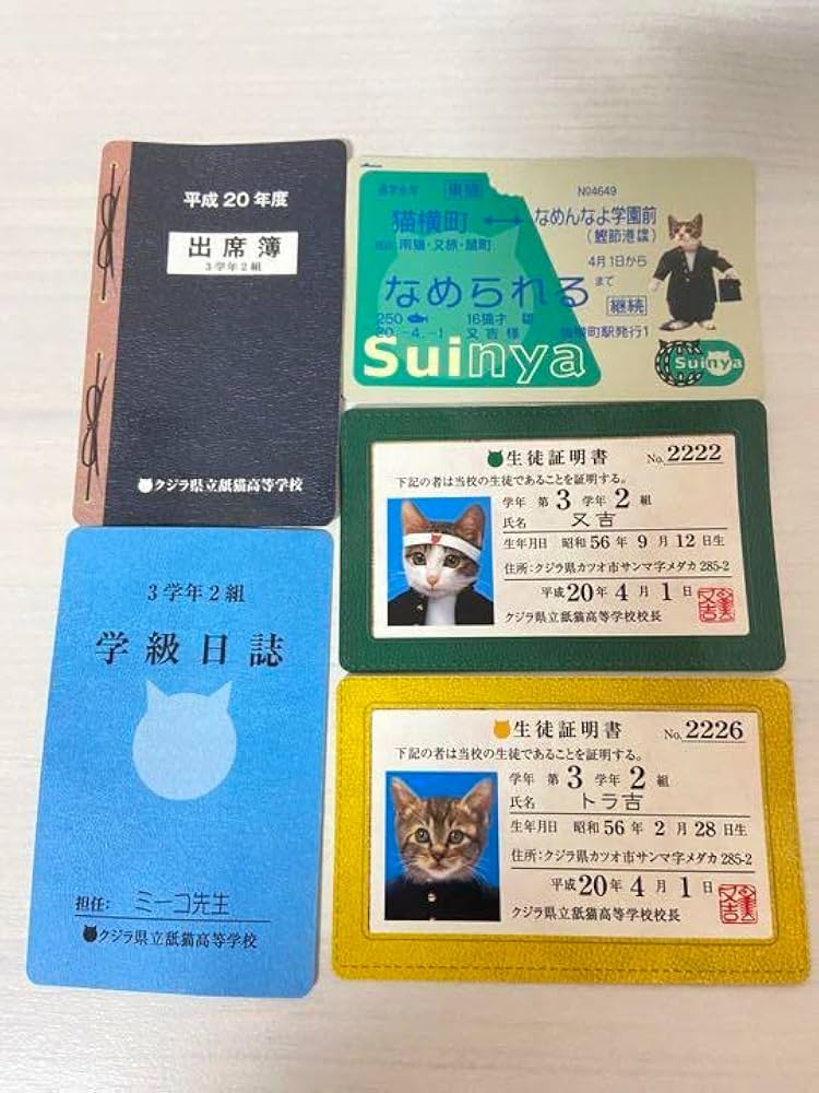 猫の身分証明書とポストカード　なめんなよ　ゴールド　(金) 猫の身分証明書とポストカード なめんなよ ゴールド (金) Amazon