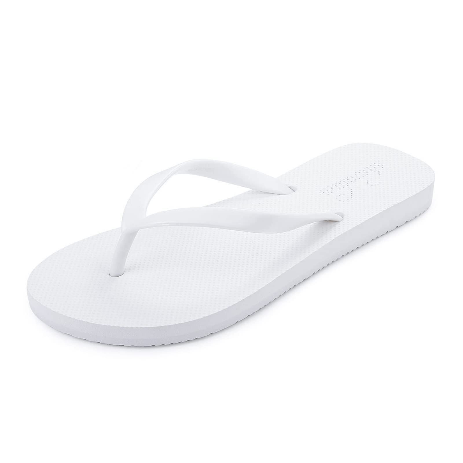 Slim Flip Flops for Women Beach Rubber Shower Shoes Basic Thong Sandals