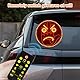 KBIBCK Auto Finger Licht und Ausdruck Zeichen Licht, Finger Licht Hand Geste Zeichen mit Fernbedienung, 14 Modi Daumen, Auto-lächelndes Gesicht Lampe, LED hinten Fenster