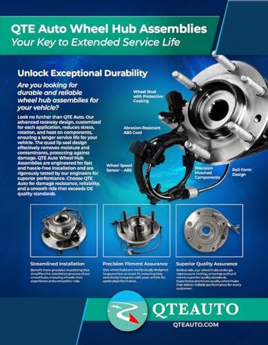 Image of PM Auto Pair of 2 Front Wheel Hub Bearing Assembly Compatible with 2009-2014 Nissan Murano