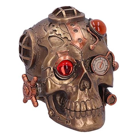 Nemesis Now D5064R0 Steampunk unter Druck modifizierter Totenkopf Ornament, Polyresin Cover