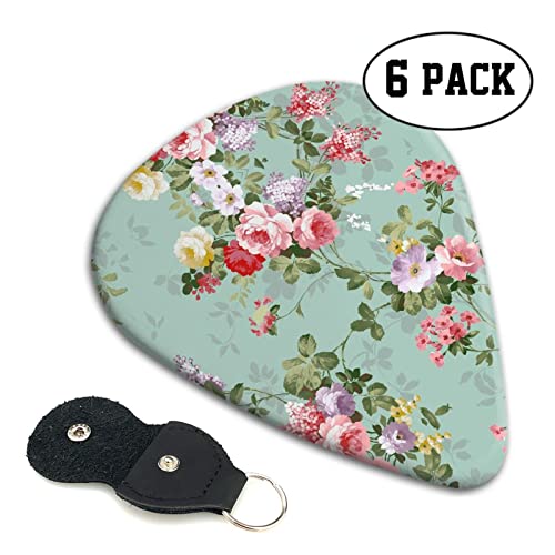 Ensemble de 6 médiators de guitare à fleurs florales vintage pour guitare acoustique, guitare électrique, basse, ukulélé… - Les Beatles, Paul McCartney, John Lennon, RIngo Starr, George Harrison Ensemble de 6 médiators de guitare à fleurs florales vintage pour guitare acoustique, guitare électrique, basse, ukulélé… – Image 3