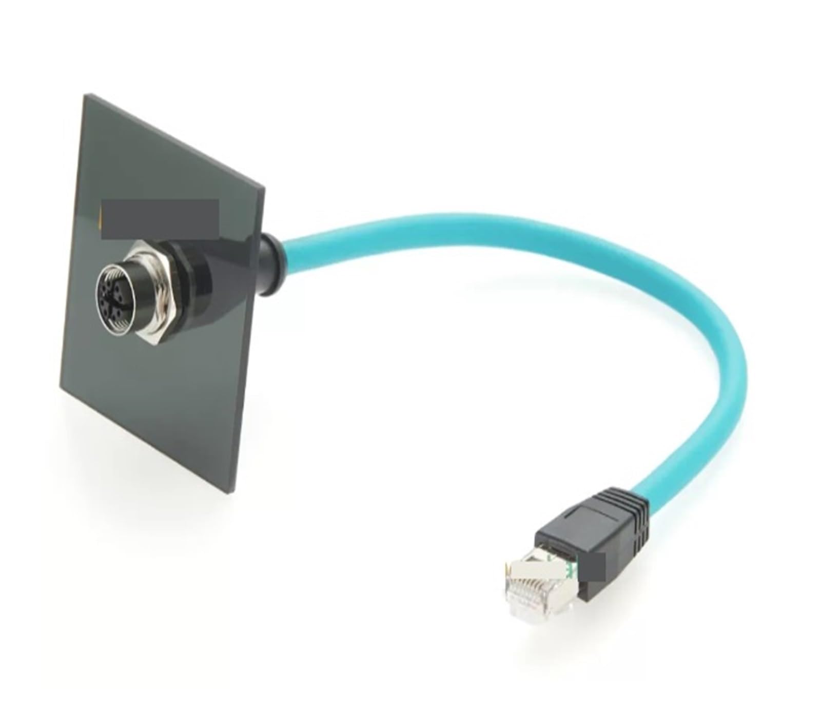 Cable Ethernet industrial CAT6A con codificación X, conector robusto M12 a RJ45 PCM-S-0612 2