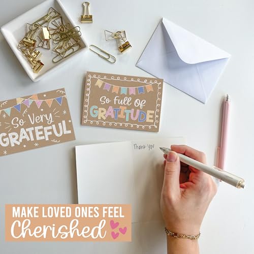 Hadley Designs Bulk Thank You Cards with Envelopes - 54 Kids Thank You Cards For Teachers, Cute Thanks Blank Cards and Envelopes, Fun Appreciation Note Card for Birthday, Baby Shower & Small Business - Image 5