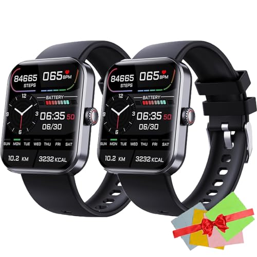 Ribili Trackpro 2.0 Sherum Trackpro 2.0 Dotmalls Trackpro 2.0 Hilipert Trackpro 2.0 Shirem Trackpro Fitsenso Smartwatch (Black*2)