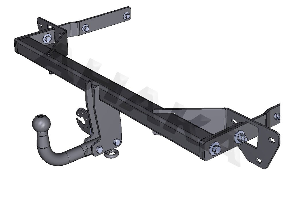 Gancio Traino Smontabile A Collo Di Cigno Per Mercedes Classe C W203 (2000-2007) – 7 Pin, Omologato, 1700 Kg - 2