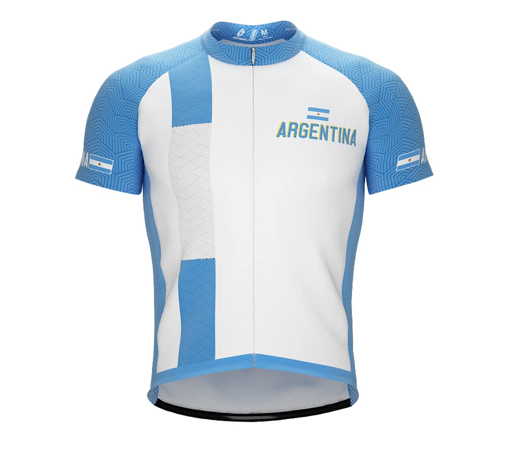 ScudoPro Argentina Heritage Cycling Jersey for Men - Large Multicolor