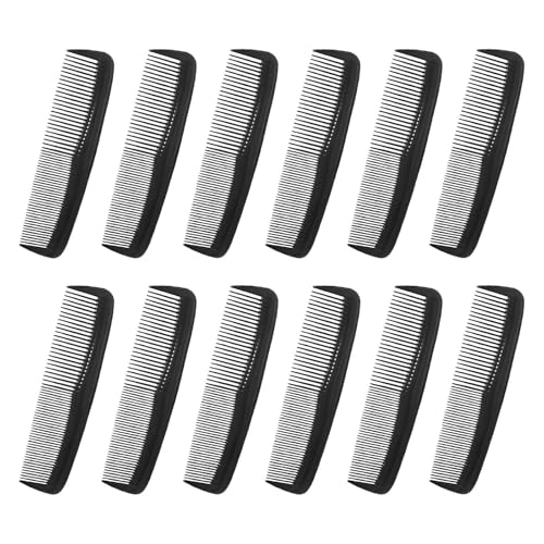 Funalix Lot de 12 peignes à cheveux de poche à dents fines - Petits peignes de coiffage...