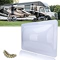GEATaaT RV Skylight Outer Dome,18"x 26" OD Universal Skylight Fits All Standard 14" x 22" Skylight Openings, RV Shower Skylight for Camper Trailer Fifth Wheel Motorhome Truck (White)