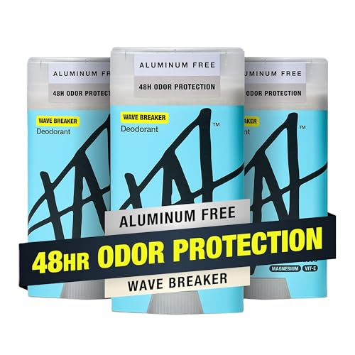 Image of W by Jake Paul Aluminum-Free Deodorant, Odor Blocking, Vitamin-Infused Deodorant for Men - Wave Breaker 2.6 oz (Pack of 3)