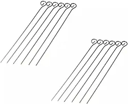 Kit Espetinhos Para Churrasco 30 Cm 12 pçs Reutilizavel - Espeto em Metal