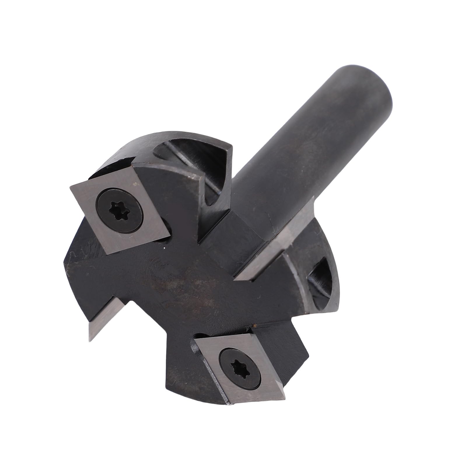 Fresa per Appiattire Lastra, Punta per Fresa per Superficie Spoilboard CNC 2+2 Scanalature, Gambo Tondo da 15/32 Pollici, Diametro di Taglio 1 25/32 Pollici, Strumento di Piallatura per