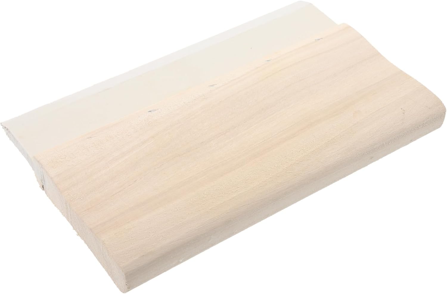 Wear-Resistant Screen Printing Scraper with Wood Handle Ink Squeegee for Textile and Hand Printing Rounded Corners Scratch-Resistant Ink Scraping Tool for DIY and Machine Use