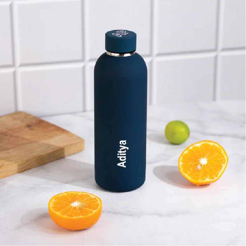 THE MESSY CORNER Blue Stainless Steel 500 ml | Personalised Water Bottle, Leak Proof & Easy to Open | Insulated Inner Steel | 100% BPA Free and Non Toxic | Easy to Grip (B0CT922YBZ) Amazon Price History, Amazon Price Tracker