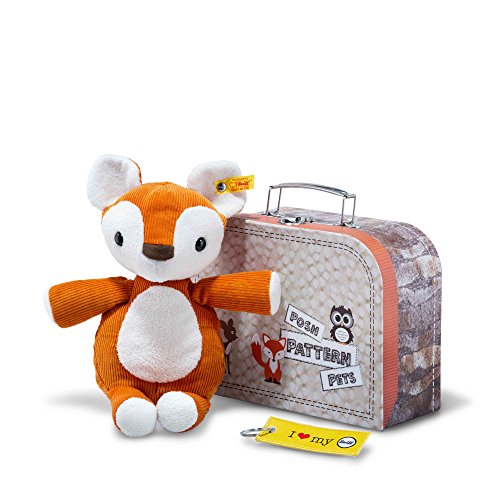 Preisvergleich Produktbild Steiff 45097 - Posh Pattern Pets Phil Fuchs im Koffer