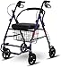 Z-SEAT Deambulatore Pieghevole, deambulatore a 4 Ruote, deambulatore Compatto - deambulatore Usato per Gli Anziani Che camminano, Blu