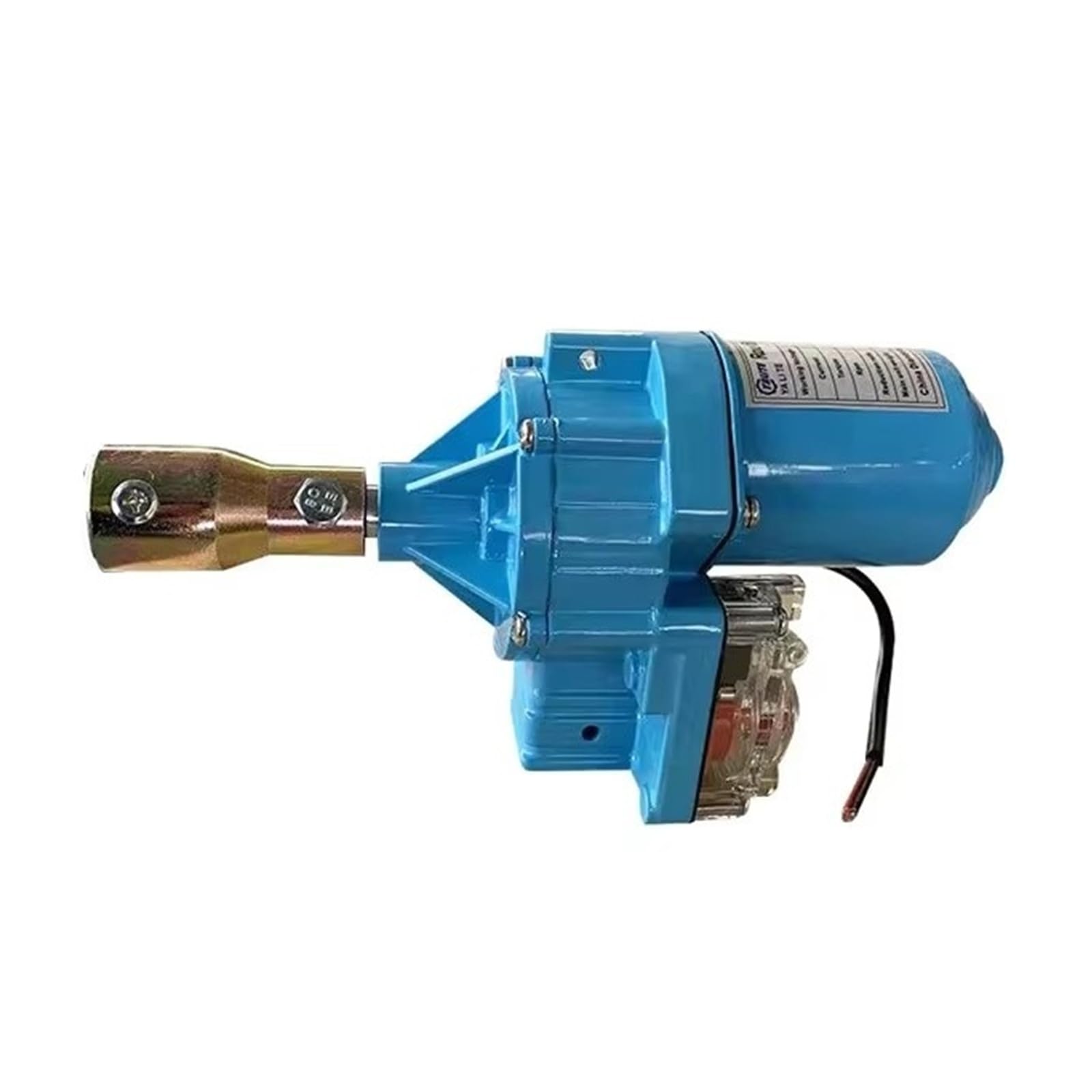 Jckjwl Blue Electric Film Roller Dc 24V 100W/150W Electric Film Roll Equipment Greenhouse Winding Machine(Model A)