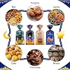 100 Pcs Ramadan Goodie Bag - Eid Mubarak Gift Bags, Ramadan Mubarak Plastic Cellophane Bags, 4 Styles Ramadan Goody Candy Favor Treat Bags with Gold Twist Ties for Islamic Muslim Eid Mubarak Party