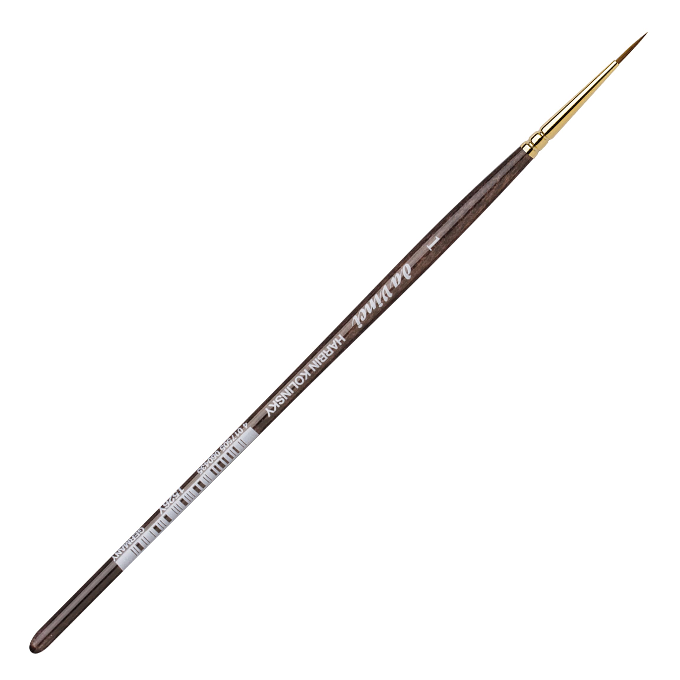 da Vinci, Harbin-KOLINSKY 1526Y, Aquarellmalerei, Rotmarderhaar, Künstlerpinsel, Öl- und Acrylmalpinsel, Gouache, Made in Germany, Rund, Größe 1