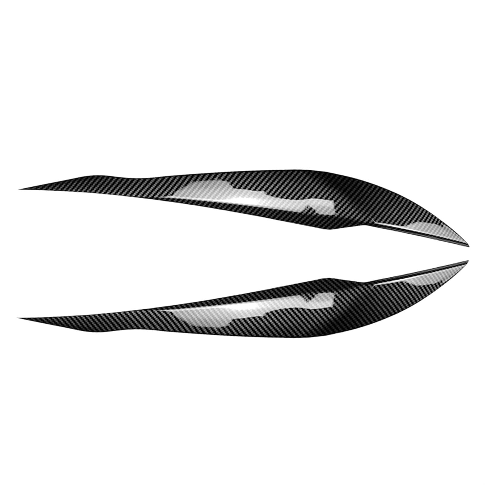 Car Headlight Eyelid Eyebrow Cover Sticker Trim Fit for 2013-2019 F30 F32 F33 F34 F35 F31 318i 320i Gloss Black/Carbon Fiber(Carbon Fiber)