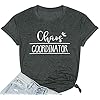 Chaos-Coordinator-Shirts-Women-Funny-Graphic-Mom-Life-T-Shirts-with-Sayings-Short-Sleeve-Tee-Tops Chaos Coordinator Shirts Women Funny Graphic Mom Life T Shirts with Sayings Short Sleeve Tee Tops Dark Gray