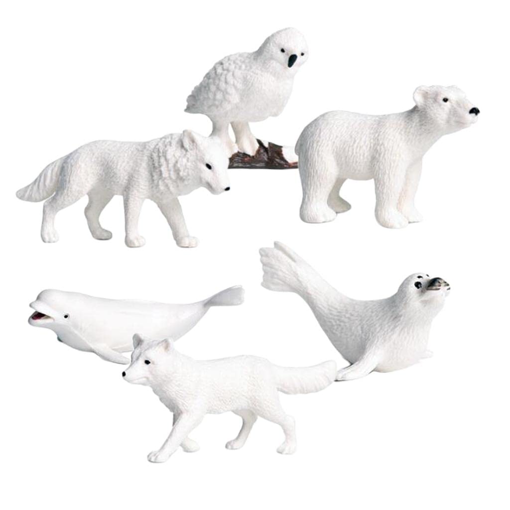 Miniatures Polar Animal Fairy Garden Decor Figurines Toys Micro Landscape