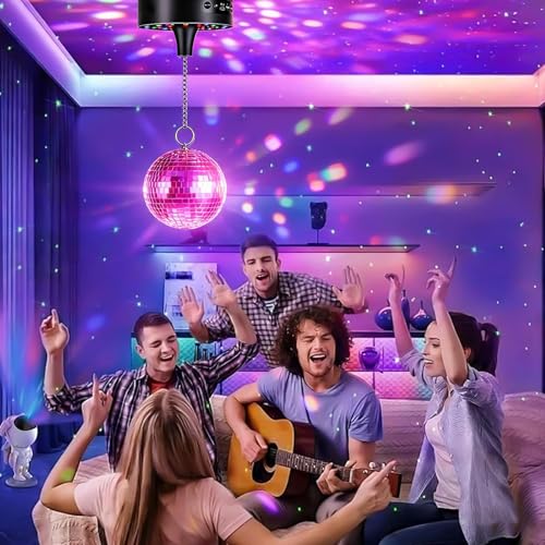 Moteur à boule disco motorisé réglable 13-15 tr/min pour soirée