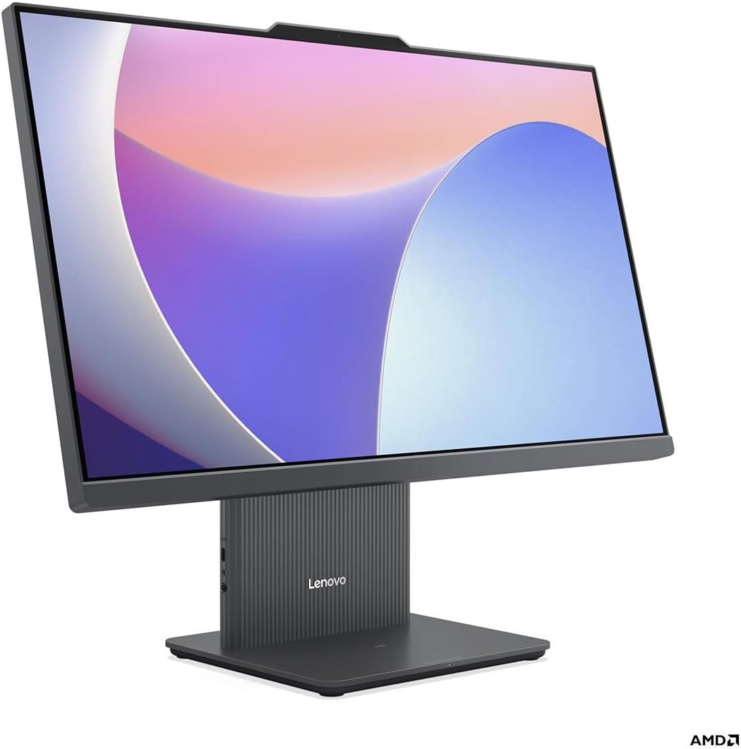 Lenovo IdeaCentre 24ARR9 F0HR0090US All-in-One Computer - AMD Ryzen 5 7535HS - 16 GB - 512 GB PCI Express NVMe 4.0 x4 SSD - 23.8" Full HD - Desktop - Luna Gray