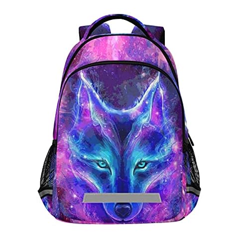 Sac à dos Mnsruu loup galaxie Cover
