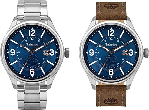 Montre Timberland homme BLAKE SET TBL14645JYS.03MAS en acier et cuir de haute qualité