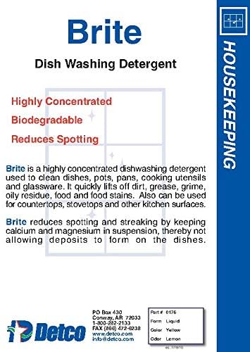 Miniatura 5 de Brite - Detergente manual profesional para ollas y sartenes, limpiador líquido de jabón para lavar a mano