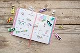 edding Zestaw 7 mini markerów do tekstów – pastelowe kolory – 4 pisaki rozświetlające – końcówka klinowa 1-3 mm – zakreślacze małe w modnych kolorach – do Bullet Journal, szkoły, na uczelnię lub do