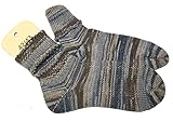 Handgestrickte Socken mit 6 fädiger Sockenwolle Gr. 42-43 Sockenwolle superwasch